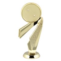 6 1/4" Gold Bullseye 2" Insert Holder Trophy Figure