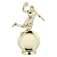 6 3/8" Basketball Gold Trophy Figure w/Insert Holder