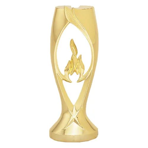 Gold 5" Victory Flame Trophy Riser