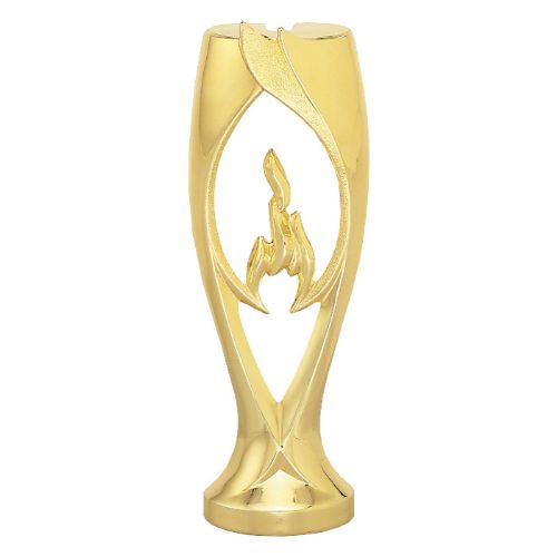 Gold 6" Victory Flame Trophy Riser