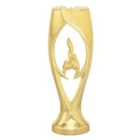 Gold 6" Victory Flame Trophy Riser