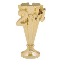 Gold 5 1/2" 2nd Place Trophy Riser