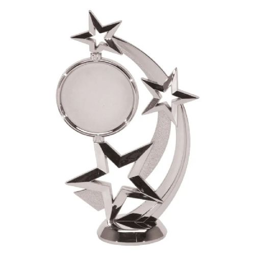 6 1/2" Spinning Astro Star Silver Trophy Figure