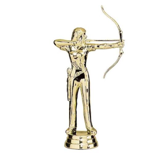 5 3/4" Female Archery Trophy Figure Gold Finish