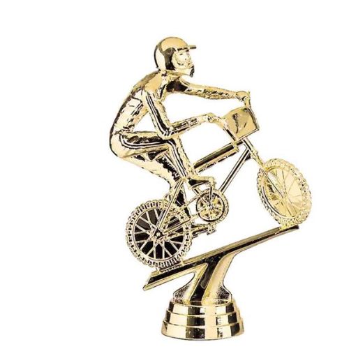 4 7/8" BMX Bike Gold Trophy Figure