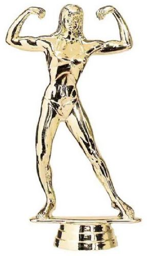 5 5/8" Bodybuilder Female Gold Trophy Figure