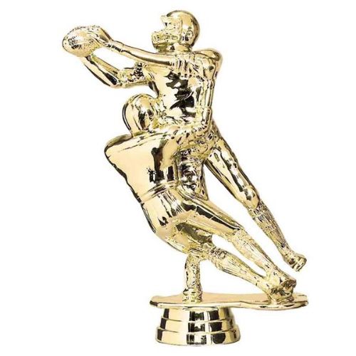 Gold 5 5/8" Double Action Football Trophy Figure