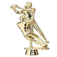 Gold 5 5/8" Double Action Football Trophy Figure