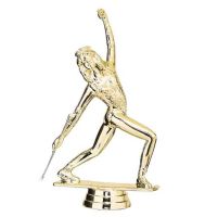 6" Baton Twirler Trophy Figure Gold