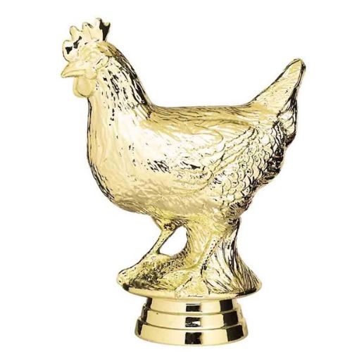 4" Chicken Gold Trophy Figure