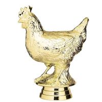 4" Chicken Gold Trophy Figure
