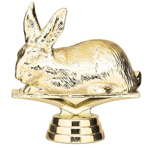 3 1/2" Rabbit Gold Trophy Figure