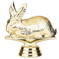 3 1/2" Rabbit Gold Trophy Figure