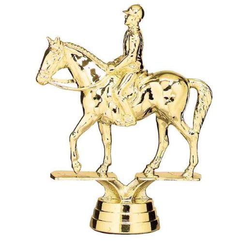 4 1/2" Equestrian Horse Gold Trophy Figure