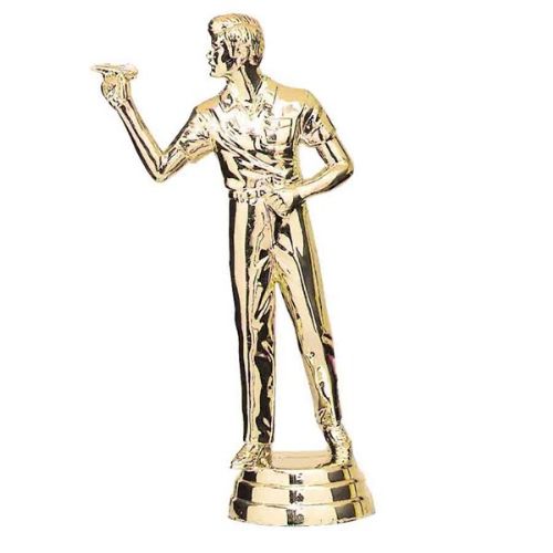 5 1/8" Dart Player Male Trophy Figure Gold