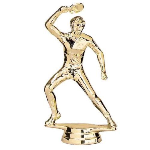 5 1/4" Male Table Tennis Ping Pong Gold Trophy Figure