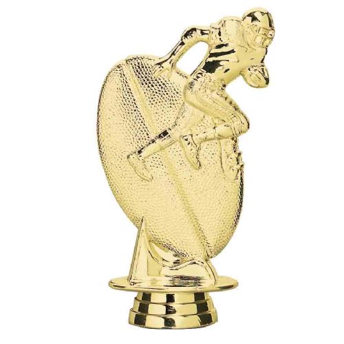5 1/4" Football Male Trophy Figure Gold
