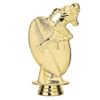 5 1/4" Football Male Trophy Figure Gold