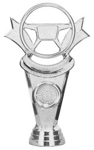 5 3/4" Safe Driver Silver Trophy Figure