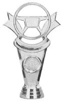 5 3/4" Safe Driver Silver Trophy Figure