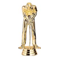 5 1/4" Golfer Male Putting Trophy Figure Gold
