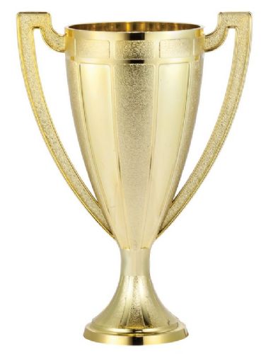 Gold 3 7/8" Plastic Loving Series Trophy Cup