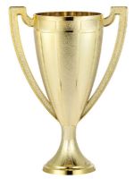 Gold 3 7/8" Plastic Loving Series Trophy Cup