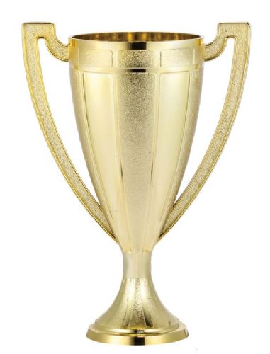 Gold 5 7/8" Plastic Loving Series Trophy Cup