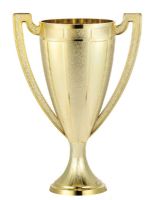 Gold 5 7/8" Plastic Loving Series Trophy Cup