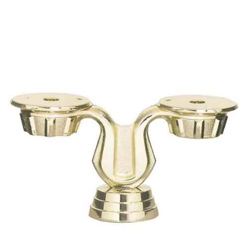 2 1/2" Gold Double Trophy Riser
