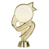 5 1/4" Gold Ribbon 2" Insert Holder Figure