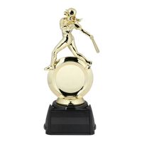 8 1/2" Preassembled Softball Trophy w/Insert Holder