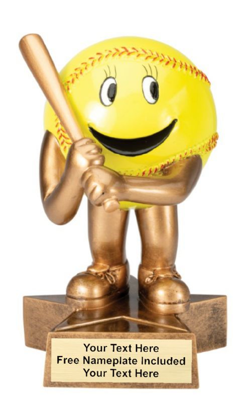 7 1/2" Softball Big Buddy Series Resin Trophy
