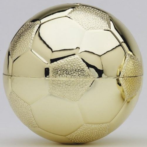 4 3/4" Soccer Ball Riser Gold