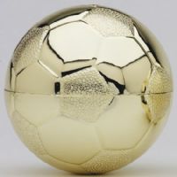 4 3/4" Soccer Ball Riser Gold