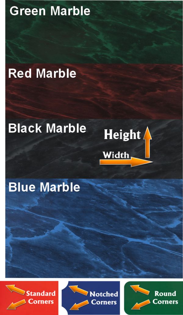 Marbleized Brass Plated Steel 4 Colors - Cut to size