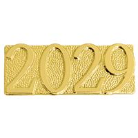 Gold 2029 Lapel Chenille Insignia Pin - Metal