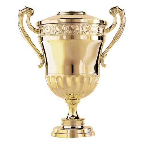 Gold 7 3/4" European Chalice Series Plastic Trophy Cup