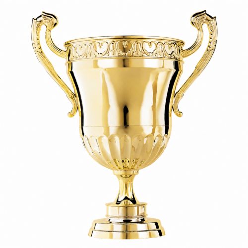Gold 7 3/4" European Chalice Series Plastic Trophy Cup