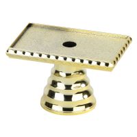 Gold 1 7/8" Rectangular Pedestal Stem Riser