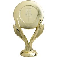 6" Gold Disc Golf 2" Insert Holder Figure