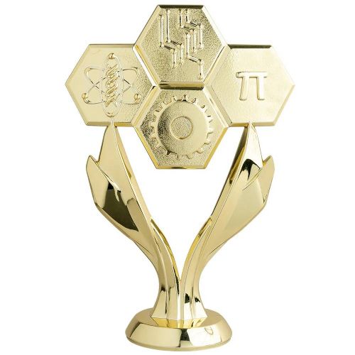 6" STEM Academic Gold Trophy Figure