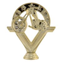 5 3/8" Chopper Motorcycle Gold Trophy Figure