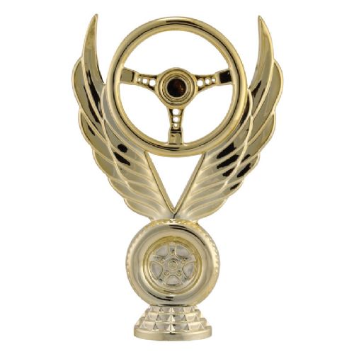 6" Winged Wheel Gold Trophy Figure