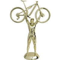 7" Gold Mountain Bike Victory Trophy Figure