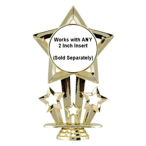 6" Star 2" Insert Holder Trophy Figure #2