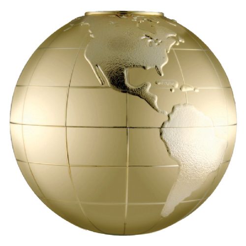 5" Trophy World Globe Riser