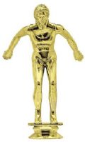 5 3/8" Female Swimmer Gold Trophy Figure