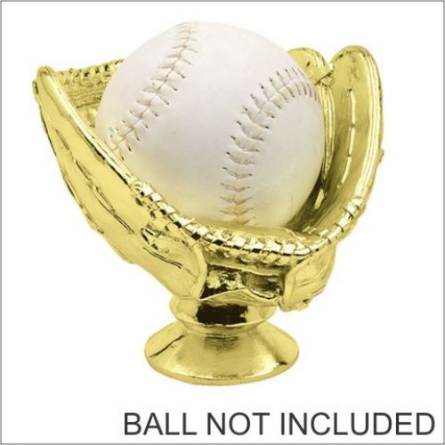 5" Softball Glove - Ball Holder Gold Trophy Figure