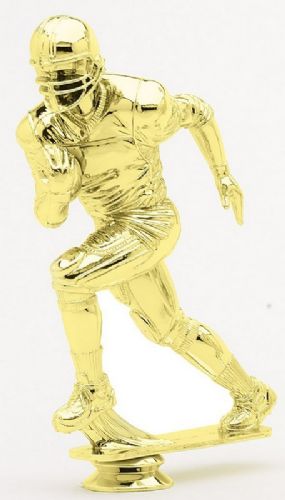 8" Football Runner Trophy Figure Gold